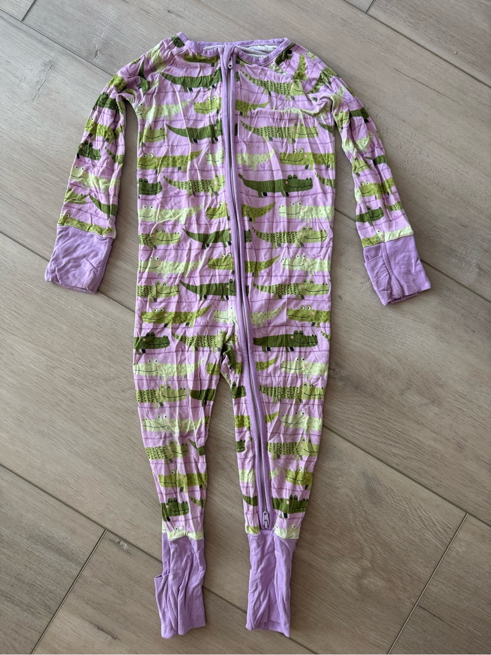 Little Sleepies Purple Crocodile Zippy Pajamas 🐊